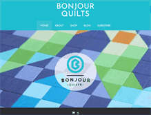 Tablet Screenshot of bonjourquilts.com